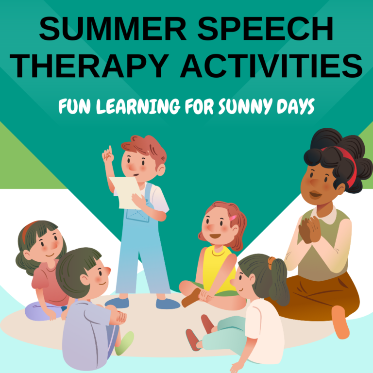 speech therapy activities